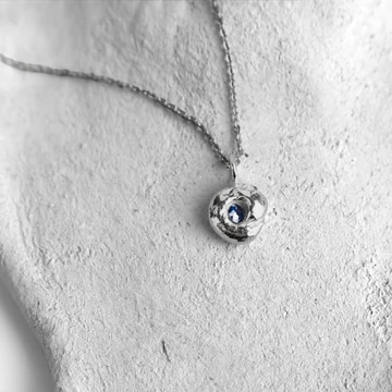 MOLD ART DROPS ZAFÍR EZÜST NYAKLÁNC 