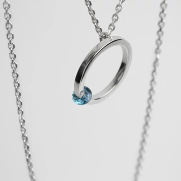 FLOATING STONE TOPÁZ EZÜST NYAKLÁNC