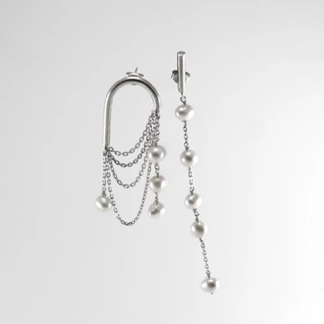 CHAIN PEARL EZÜST FÜLBEVALÓ 