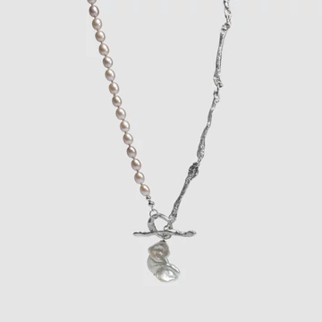 MOLD ART PEARL EZÜST NYAKLÁNC
