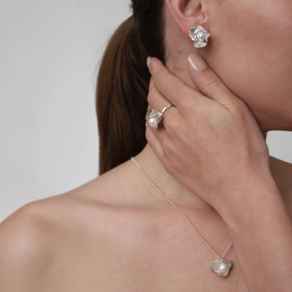 MOLD ART × PEARL EZÜST GYŰRŰ