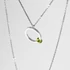 Kép 1/2 - FLOATING STONE PERIDOT EZÜST NYAKLÁNC