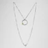 Kép 2/2 - FLOATING STONE PERIDOT EZÜST NYAKLÁNC
