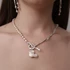 Kép 2/2 - MOLD ART PEARL EZÜST NYAKLÁNC
